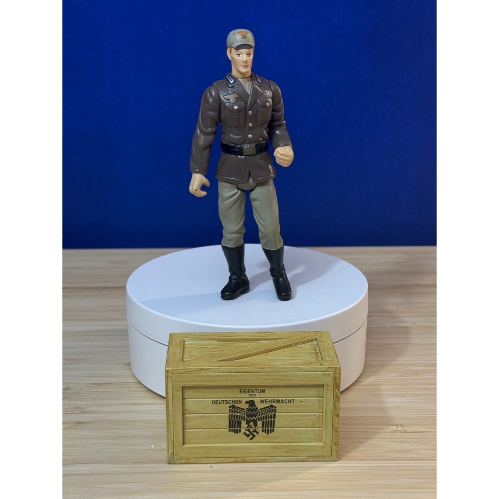 Disney Indiana Jones German Soldier Action Figure with Crate 2003 Lucasfilm Ltd